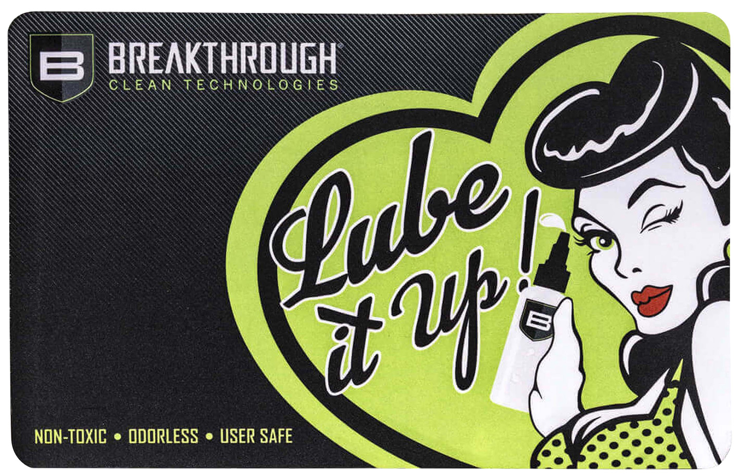 Breakthrough Clean BTRGMP Pistol Cleaning Mat Neoprene/Polyester 17" Long Breakthrough Cleaning Products Illustration