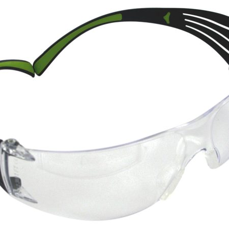Peltor SF400PC8 Sport SecureFit 400 Adult Wraparound Clear Lens Polycarbonate Black Frame