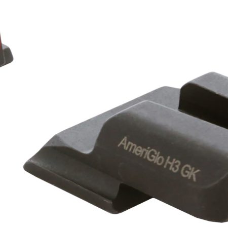 AmeriGlo SW245 i-Dot Sight Set for Smith & Wesson M&P Shield  Green Tritium Orange Outline Front Sight-Green Tritium Rear Sight