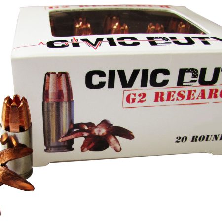 G2 Research G00617 Civic Duty  45ACP 164gr Copper Expansion Projectile 20 Per Box/25 Case