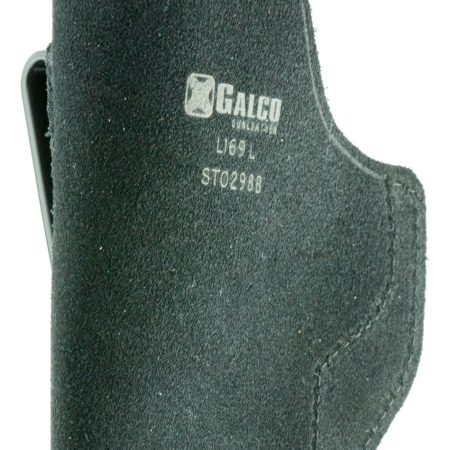 Galco STO298B Stow-N-Go  IWB Black Leather Compatible w/ Glock 29/30 Belt Clip Mount Right Hand