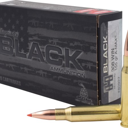 Hornady 80927 Black  308Win 155gr Hornady A Max 20 Per Box/10 Case