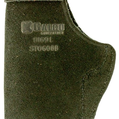 Galco STO800B Stow-N-Go  IWB Black Leather Compatible w/ Glock 43/43X/Springfield  Hellcat Belt Clip Mount Right Hand