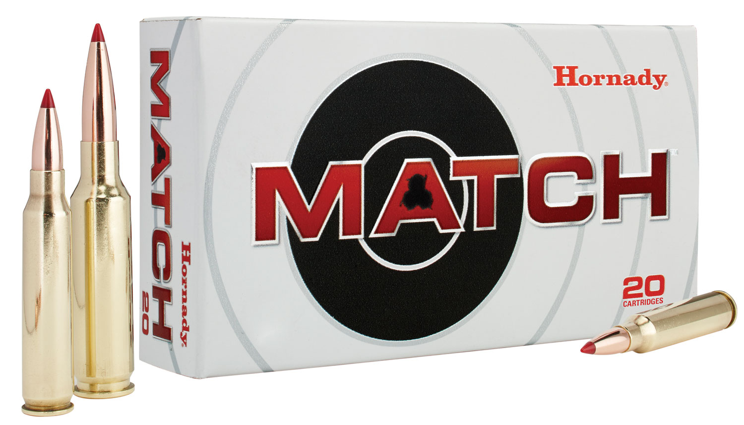 Hornady 80966 Match 308Win 168gr Extremely Low Drag Match 20 Per Box/10 Case