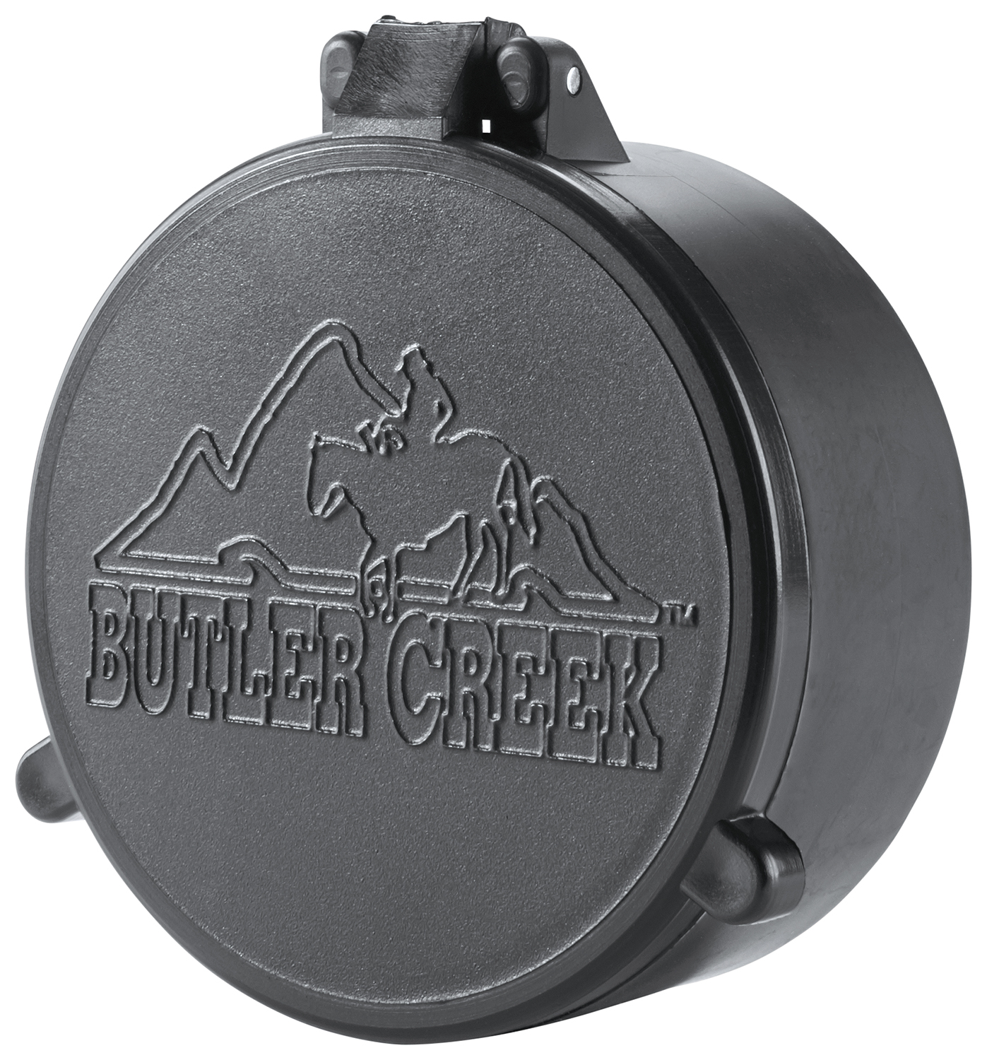 Butler Creek 30480 Flip-Open Objective Scope Cover 63.50mm Obj. Size 48 Black Polymer