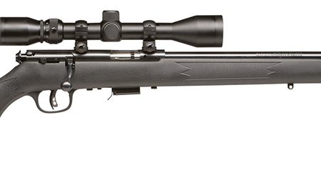 Savage Arms 96209 93R17 FXP 17 HMR Caliber with 5+1 Capacity, 21" Barrel, Matte Blued Metal Finish, Matte Black Synthetic Stock & AccuTrigger Right Hand (Full Size) Includes 3-9x40mm Scope