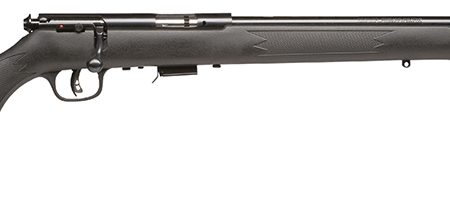 Savage Arms 96709 93R17 F Full Size 17 HMR 5+1 21" Matte Black Button Rifled Barrel, Matte Black Drilled & Tapped Carbon Steel Receiver, Matte Black Fixed Synthetic Stock, Right Hand