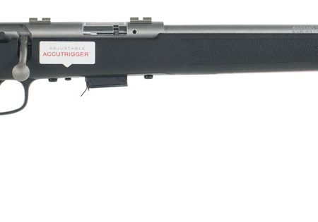 Savage Arms 96712 93R17 FSS Full Size 17 HMR 5+1 21" Matte Button Rifled Barrel, Matte Drilled & Tapped Stainless Steel Receiver, Matte Black Fixed Synthetic Stock, Right Hand