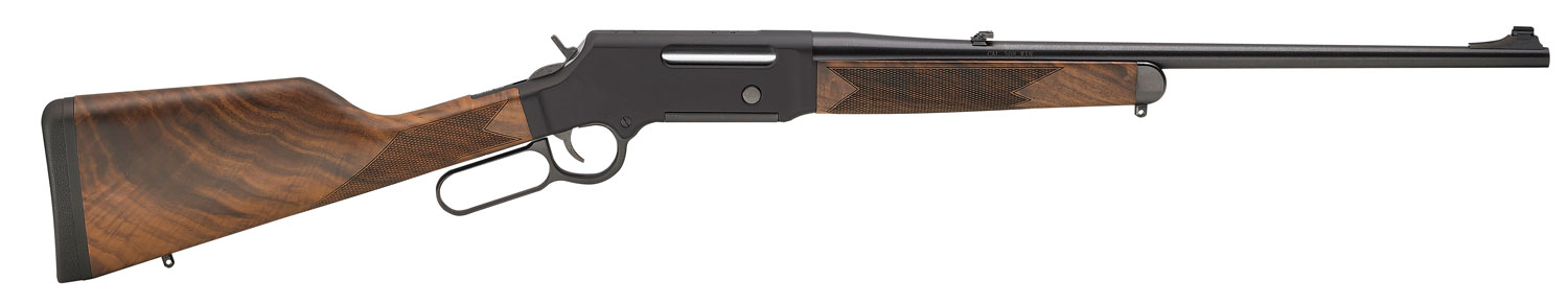 Henry H014S308 Long Ranger Full Size 308 Win 4+1 20" Blued Steel Barrel, Black Hard Coat Anodized Steel Receiver, American Walnut Stock Right Hand