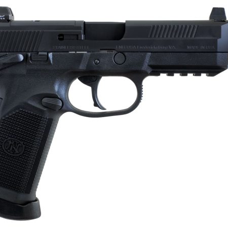 FN 66981 FNX Tactical 45 ACP  5.30" Threaded Barrel 10+1  , Matte Black , Manual Safety , Night Sights , Optics Ready