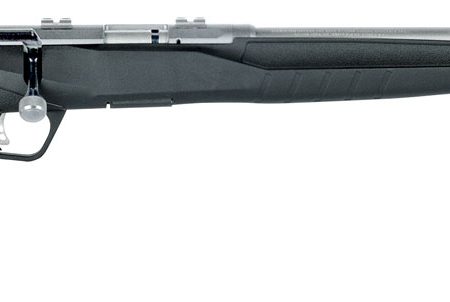 Savage Arms 70502 B Series FVSS Full Size 22 WMR 10+1 21" Matte Button Rifled Barrel, Matte Drilled & Tapped Stainless Steel Receiver, Matte Black Fixed Synthetic Stock, Right Hand