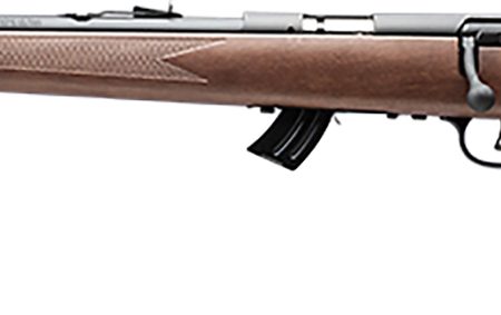 Savage Arms 50701 Mark II GL Full Size 22 LR 10+1 21" Matte Black Sporter Barrel, Matte Black Drilled & Tapped Carbon Steel Receiver, Satin Brown Fixed Wood Stock, Left Hand