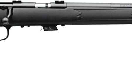 Savage Arms 26724 Mark II FV Full Size 17 HM2 5+1 21" Black Satin Heavy Button Rifled Barrel, Satin Black Drilled & Tapped Carbon Steel Receiver, Matte Black Fixed Synthetic Stock, Right Hand