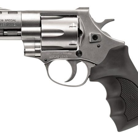 Weihrauch Guns 770127 Windicator  357 Mag 6rd Shot 2" Nickel Steel Barrel & Cylinder w/Aluminum Frame Black Rubber Grip