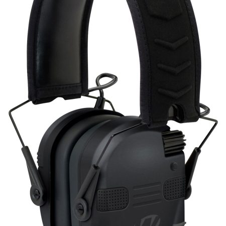 Walker's GWPRSEQMBT Razor Slim Electronic Muff 23 dB Over the Head Black Polymer