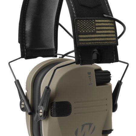 Walker's GWPRSEMPAT Razor Patriot Slim Muff 23 dB Over the Head Flat Dark Earth/Black Polymer