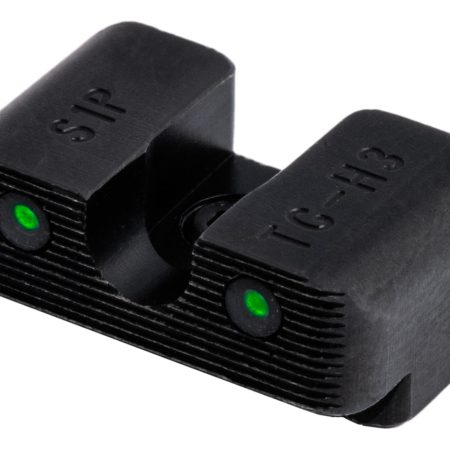 TruGlo TG231S1W Tritium Pro  Black | Green Tritium White Outline Front Sight Green Tritium Rear Sight