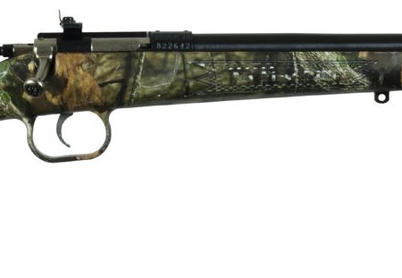 Crickett KSA2163 Youth  22 LR 1rd 16.12" Blued Barrel & Receiver, Fixed Front/Adjustable Rear Peep Sight, Hydro Dipped Mossy Oak Break-Up Synthetic Stock w/11.5" LOP, Rebounding Firing Pin Safety