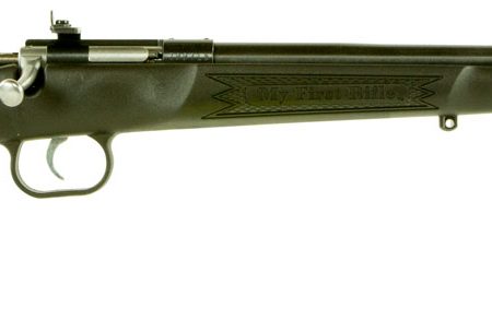 Crickett KSA2240 Youth  22 LR 1rd 16.12" Blued Barrel & Receiver, Fixed Front/Adjustable Rear Peep Sights, Black Synthetic Stock w/11.5" LOP, Rebounding Firing Pin Safety