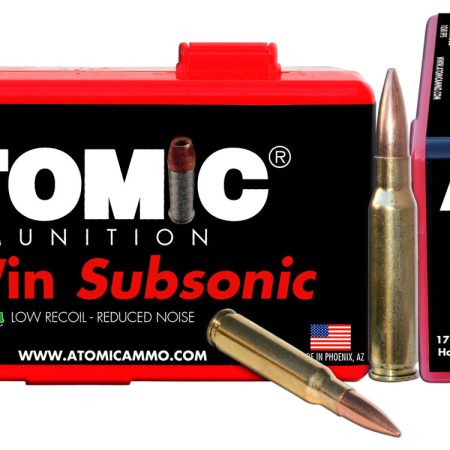 Atomic Ammunition 00430 Rifle Subsonic 308 Win 175 gr SubSonic 50 Per Box/ 10 Case