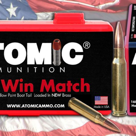 Atomic Ammunition 00460 Rifle Match 308Win 168gr Tipped MatchKing 20 Per Box/10 Case
