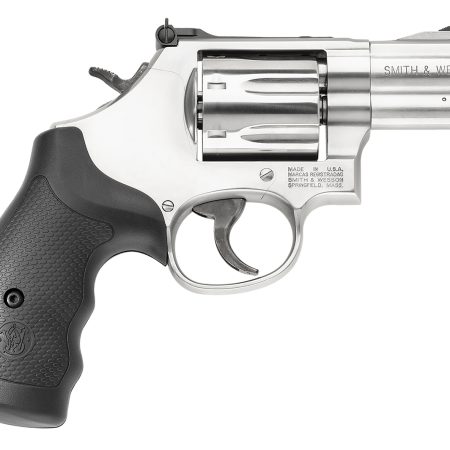Smith & Wesson 164192 Model 686 Plus 357 Mag or 38 S&W Spl +P  Stainless Steel 2.50" Barrel, 7 Shot, Satin Stainless Steel L-Frame, Red Ramp Front/Adjustable White Outline Rear Sights, Internal Lock