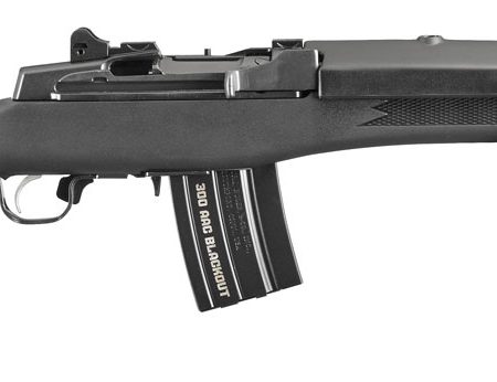 Ruger 5864 Mini-14 Tactical 300 Blackout 20+1 16.12" Blued Threaded Barrel, Blued Drilled & Tapped Steel Receiver, Black Synthetic Fixed Stock, Right Hand