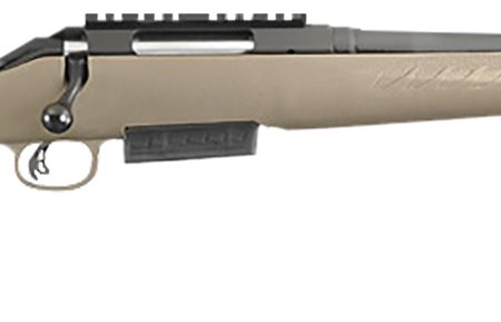 Ruger 16950 American Ranch  Full Size 450 Bushmaster 3+1 16.12" Matte Black Threaded Barrel, Matte Black Picatinny Rail Steel Receiver, Flat Dark Earth Fixed Synthetic Stock, Right Hand