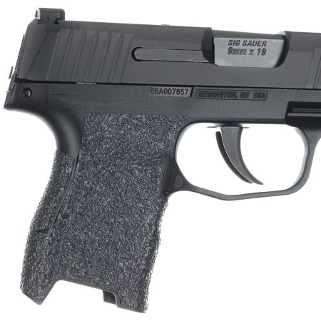 Talon Grips 001R Adhesive Grip  Textured Black Rubber for Sig Compact P320, P250, M17, M18 with Medium Grip Module