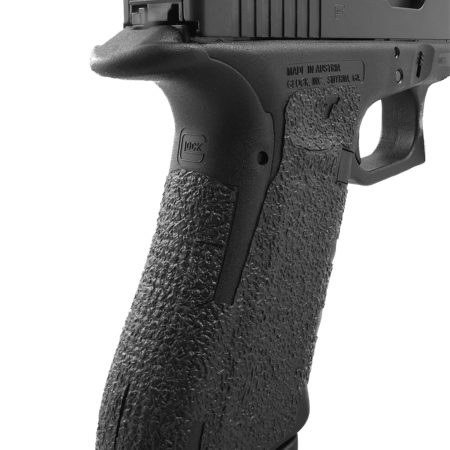 Talon Grips 113R Adhesive Grip  Compatible w/ Glock 17/22/24/31/34/35/37 Gen4 w/No Backstrap, Black Textured Rubber