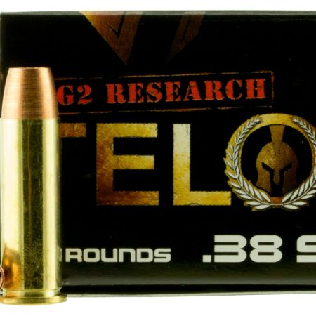G2 Research G00618 Telos  38Special+P 105gr Fracturing Copper Hollow Point 20 Per Box/25 Case