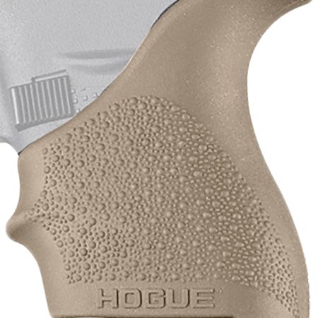 Hogue 18203 HandAll Beavertail Grip Sleeve Textured Flat Dark Earth Rubber for Glock 42, 43