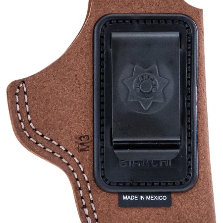Bianchi 10380 6C  IWB Tan Leather Belt Clip Fits 2" Barrels/Ruger/Colt Charter Arms Right Hand