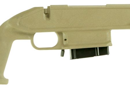 Archangel AA1500DT Precision Stock  Desert Tan Synthetic Fixed with Adjustable Cheek Riser for Weatherby Vanguard; Howa 1500