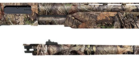 Mossberg 52282 500 Combo 12 Gauge 3" 5+1 Overall Mossy Oak Break-Up Country 28" Vent Rib/24" Slugster Barrels, Steel Receiver, Dual Extractors, Fixed Synthetic Stock, Includes Accu-Set Choke