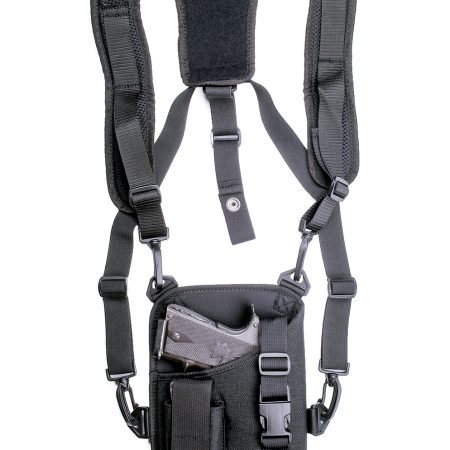 GrovTec US Inc GTHL14905R Trail Pack  Shoulder Black 1000D Nylon Harness Fits Large Semi-Auto Fits 4.50-5" Barrel Right Hand