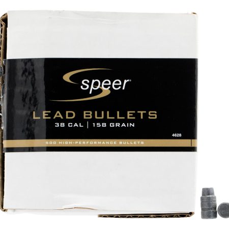 Speer 4628 Handgun  38Cal 158gr Lead Semi Wad Cutter Hollow Point 500 Per Box/1 Case