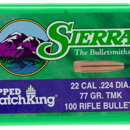 Sierra 7177 Tipped MatchKing  22Cal 77gr Tipped MatchKing 100/Box
