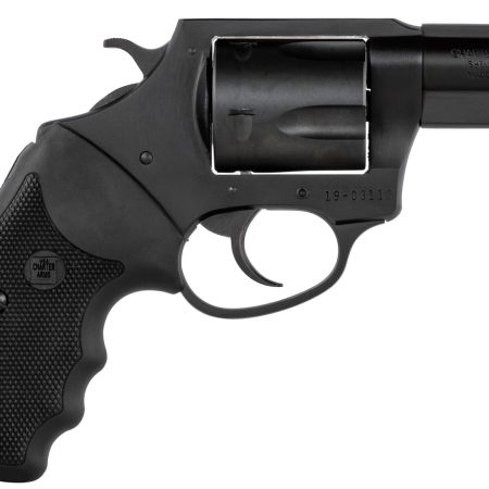 Charter Arms 63520 Mag Pug  Large 357 Mag, 5 Shot 2.20" Black Nitride Steel Barrel, Cylinder & Frame w/Black Finger Grooved Rubber Grip