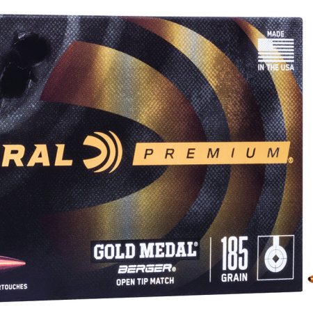 Federal GM308BH185 Premium Gold Medal 308Win 185gr Berger Jugernaught Open Tip Match 20 Per Box/10 Case