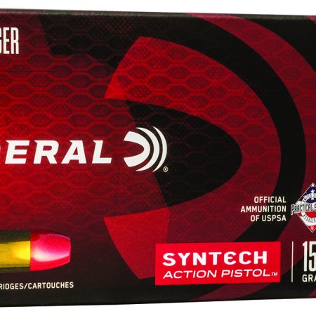 Federal AE9SJAP1 American Eagle Syntech Action Pistol  9mmLuger 150gr Total Syntech Jacket Flat Nose 50 Per Box/10 Case