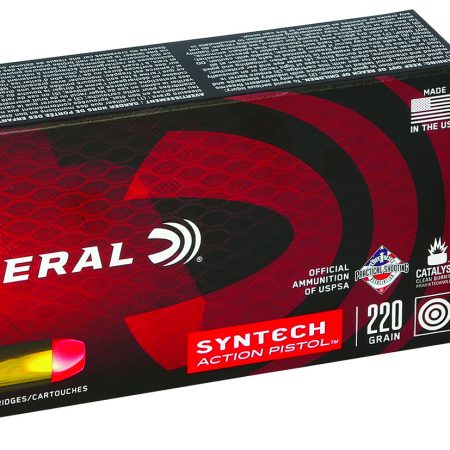 Federal AE45SJAP1 American Eagle Syntech Action Pistol  45ACP 220gr Total Syntech Jacket Flat Nose 50 Per Box/10 Case