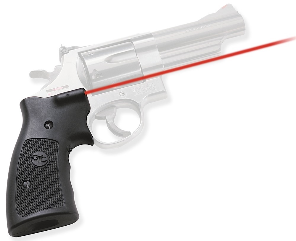 Crimson Trace 011070 Lasergrips Fits S&W K/L & N Frames, Red Laser 633nM Wavelength 5mW Output, Black Polymer