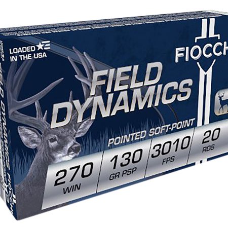 Fiocchi 270SPB Field Dynamics  270Win 130gr Pointed Soft Point 20 Per Box/10 Case