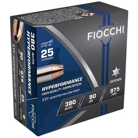 Fiocchi 380XTP25 Hyperformance  380ACP 90gr Hornady XTP Hollow Point 25 Per Box/20 Case