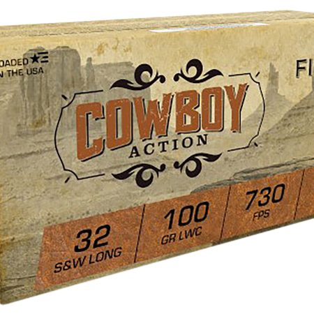 Fiocchi 32LA Cowboy Action  32S&WLong 100gr Lead Wadcutter 50 Per Box/20 Case