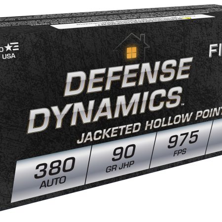 Fiocchi 380APHP Defense Dynamics  380ACP 90gr Jacketed Hollow Point 50 Per Box/20 Case