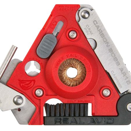 Real Avid AVCARBAR15 Carbon Boss  AR-15 Firearm Multiple Bronze/Nylon Bristles Includes Nylon Case