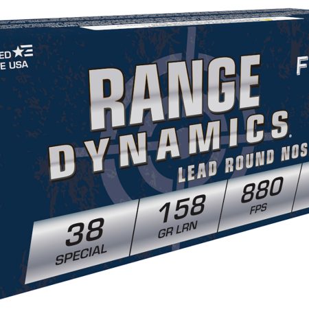 Fiocchi 38C Range Dynamics  38Special 158gr Lead Round Nose 50 Per Box/20 Case
