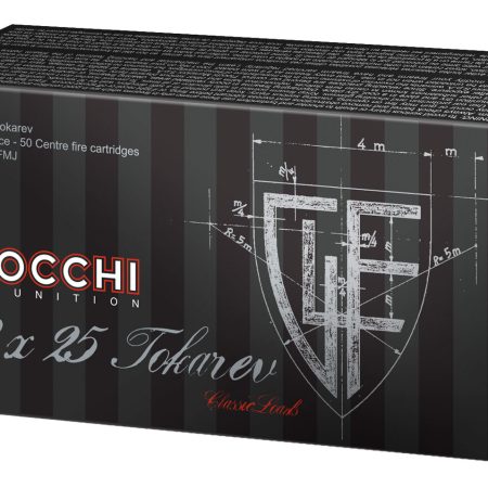 Fiocchi 762TOK Heritage  7.62x25mmTokarev 88gr Full Metal Jacket 50 Per Box/20 Case